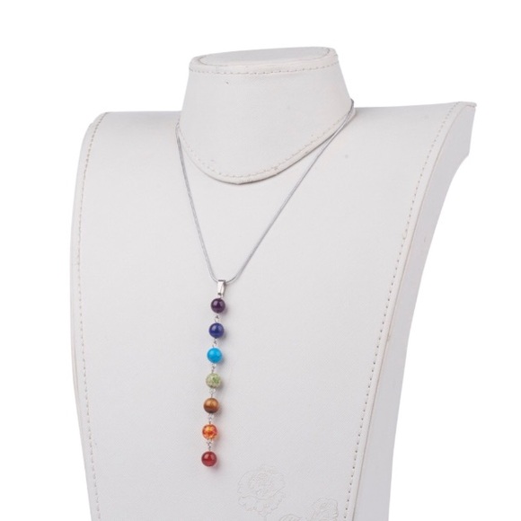 Chakra Y Style Stainless Steel Necklace - Picture 2 of 5